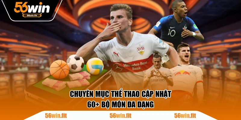 Chuyên mục Thể Thao cập nhật 60+ bộ môn đa dạng